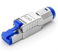 1 Connecteur Réseau Cat.8 Rj-45 Vers Borne De Coupe (Lsa) *Contacts Plaqués Or (50 U)* Lan Gigabit Connecteur Sans Outil Sertis Pour Câble De Pose Cat8 Cat7 Cat6A Dsl Internet Ethernet[L3971]