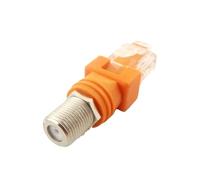 1 connecteur RF femelle type F vers prise mâle RJ45, convertisseur coaxial Ethernet, adaptateur coaxial for testeur de ligne