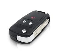 1 Coque De Clé De Voiture Pliable À 3 Boutons pour Chevrolet pour Cruze pour Spark