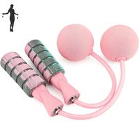 1 Corde À Sauter Sans Corde D'entraînement Rose Pour Le Fitness, Corde À Sauter Sans Fil Lestée Réglable Pour Hommes Femmes Enfants