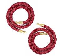 1 corde de maintien de file d'attente en velours rouge for décoration d'événements | Corde de barrière de contrôle des foules durable for théâtres et fêtes(210cm)