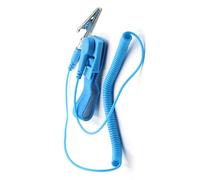 1 cordon de mise à la terre antistatique robuste avec pinces à ressort pour accessoires électroniques poignet électrostatique