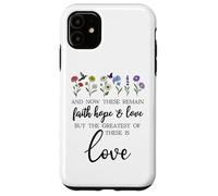 1 Corinthians 13:13 Bible Verse Christian Faith Hope Love Coque pour iPhone 11