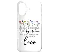 1 Corinthians 13:13 Bible Verse Christian Faith Hope Love Coque pour iPhone 17