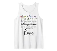 1 Corinthians 13:13 Bible Verse Christian Faith Hope Love Débardeur