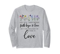 1 Corinthians 13:13 Bible Verse Christian Faith Hope Love Manche Longue