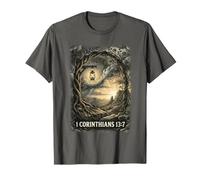 1 Corinthiens 13:7 Art chrétien d'amour Durable T-Shirt