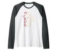 1 Corinthiens 13 Verset biblique Love is Patient Love is Kind Manche Raglan