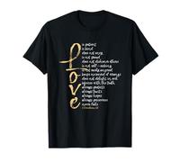 1 Corinthiens 13 Verset biblique Love is Patient Love is Kind T-Shirt