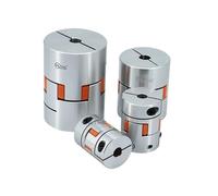 1 coupleur à mâchoires flexible D25 L30 for arbres CNC, compatible avec les diamètres d'arbre 4/5/6/6,35/7/8/10/12 mm et 5 mm/8 mm.