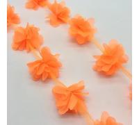 1 cour mousseline de soie fleurs robe de mariée tissu de mariée dentelle tissu bricolage Applique coupe fournitures de couture