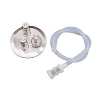 1 couvercle de conversion de verrouillage à bille pour 3 colliers de serrage de 7,6 cm - Kit complet de fût avec poteaux de gaz/bière, PRV et tuyau en silicone pour brassage maison