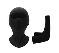 1 Couvre-Chef Et 1 Paire De Manches, Couvre-Chef D'Équitation En Plein Air, Doublure De Casque Respirante, Protège-Bras Anti-Moustiques D'Été, Manches De Glace Élastiques Pour Écran Solaire.