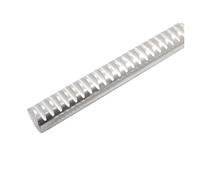 1 crémaillère ronde en alliage d'aluminium, module 0,5/1/1,5/2, longueur 1000 mm, rail de guidage for pignon et engrenage. pour équipement CNC(2 Module 18x1000mm)