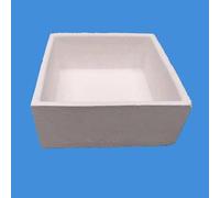 1 creuset en corindon de mullite résistant aux hautes températures for la cuisson de poudre de batterie au lithium - Composite d'alumine(102 x 102 x 45 mm)