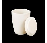 1 creuset en corindon en alumine avec couvercle pour analyse de laboratoire - Capacité de 3 ml à 100 ml (15,01 ml)