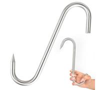 1 crochet à viande en acier inoxydable ultra épais en forme de S pour suspendre des côtes de bœuf, du poulet, 12 mm de diamètre