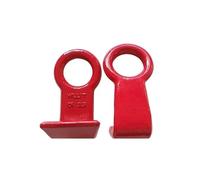 1 crochet de godet biseauté forgé - Anneau de levage en acier for pelle/conteneur/tuyau for gréement et manutention lourde(1T)