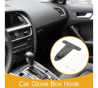 1 Crochet De Rangement Universel Pour Voiture Pour La Plupart Des Voitures, Suv, Camions Crochet De Boîte À Gants Avant Passager En Similicuir Robuste Gris 16,2X13,8 Cm