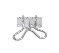 1 crochet rotatif en acier inoxydable 304 pour hamac, plaque fixe, balançoire, sac de sable, chaise