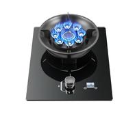 1 Cuisinière À Gaz, Brûleur En Cuivre Moulé En Verre Trempé Noir De 5,2 KW, Cuisinière De Conversion Au Gaz Naturel/gaz De Pétrole Liquéfié, Avec Protection Contre L'extinction Et Minuterie(LPG)