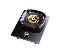 1 Cuisinière À Gaz, Cuisinière De Conversion NG/GPL, Brûleur Tout En Cuivre En Verre Trempé Noir De 5,2 KW, Avec Protection Contre Les Flammes Et Sécurité Enfant, For La Maison Et Le Camping-car(NG)