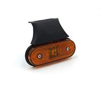 1 culot LED ambré latéral avec support câble 1,5 m connecteur P&R 12 V 24 V homologués