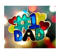 # 1 Dad Décoration de Sapin de Noël, pour Votre Père, Montrez Lui Il est Numéro Un