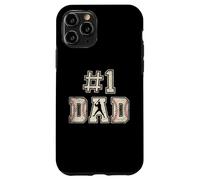 #1 Dad Funny Number One Baseball Dad from Son Fathers Day Coque pour iPhone 11 Pro