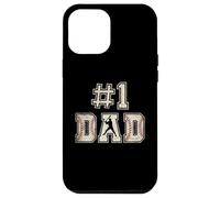 #1 Dad Funny Number One Baseball Dad from Son Fathers Day Coque pour iPhone 12 Pro Max