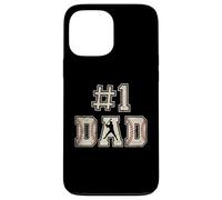 #1 Dad Funny Number One Baseball Dad from Son Fathers Day Coque pour iPhone 13 Pro Max