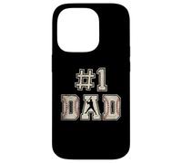 #1 Dad Funny Number One Baseball Dad from Son Fathers Day Coque pour iPhone 14 Pro