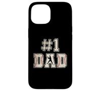 #1 Dad Funny Number One Baseball Dad from Son Fathers Day Coque pour iPhone 15