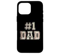 #1 Dad Funny Number One Baseball Dad from Son Fathers Day Coque pour iPhone 16 Pro Max