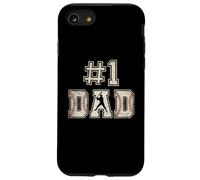 #1 Dad Funny Number One Baseball Dad from Son Fathers Day Coque pour iPhone SE (2020) / 7 / 8