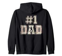 #1 Dad Funny Number One Baseball Dad from Son Fathers Day Sweat à Capuche