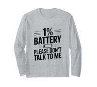 1% de Batterie « Please Don't Talk to Me » Manche Longue