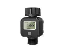 1 débitmètre d'eau numérique LCD SGS04 avec capteur de débit for tuyau, alimenté par piles, 0,5-8 bar(G3-4-14-BSP)