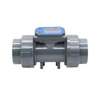 1 débitmètre numérique DN15-DN80 alimenté par batterie for canalisation PVC avec capteur de débit d'eau(DN15)