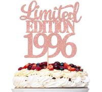 1 décoration de gâteau édition limitée 1995 - Paillettes 30e - Décoration de gâteau - Prost sur 30 ans 30 et fabuleuse - Pour hommes et femmes - Or rose