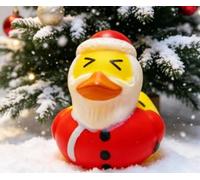 1 décoration de table de Noël en forme de canard et Père Noël
