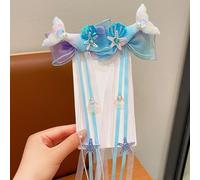 1. Deux-Pack Fishtail Shell Violet Ruban Bandeaux, sirène Dress-Up Pince à Cheveux pour Les Filles, Noeud Papillon Tresse et Floral en épingle à Cheveux Accessoires