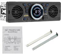 1 Din Av252 Car Radio Bluetooth Handsfree Stereo Fm Built-In 2 Speakers Supports Audio Playback Usb Sd Aux