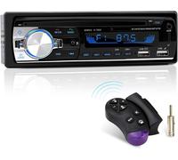 1 Din Bluetooth Car Radio Receiver With Mp3 Player Wma Fm Remote Control,2 Usb Ports,Hands-Free Stereo 4 X 65 W Support Ios,Android (No Rds/Cd)