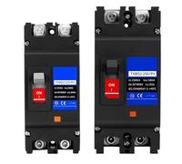 1 disjoncteur 125A 250A 2P MCCB protection contre les surcharges interrupteur protecteur isolateur de batterie(250A)