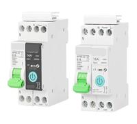 1 disjoncteur 16A 32A Rail for interrupteur de télécommande sans fil domestique(White No metering,10A)