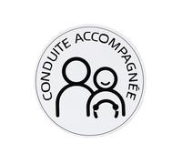 1 Disque Conduite Accompagnée Ø 15 Cm Adhésif