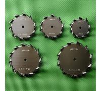 1 disque de dispersion agitateur en acier inoxydable de laboratoire, diamètre 3 à 18 cm, type dent de scie, pale d'agitation à hélice de dispersion ronde (60 mm)(55mm)