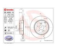 1 Disque De Frein Brembo Vernis Uv 09.a555.11