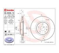 Disque de frein BREMBO 09.B358.11